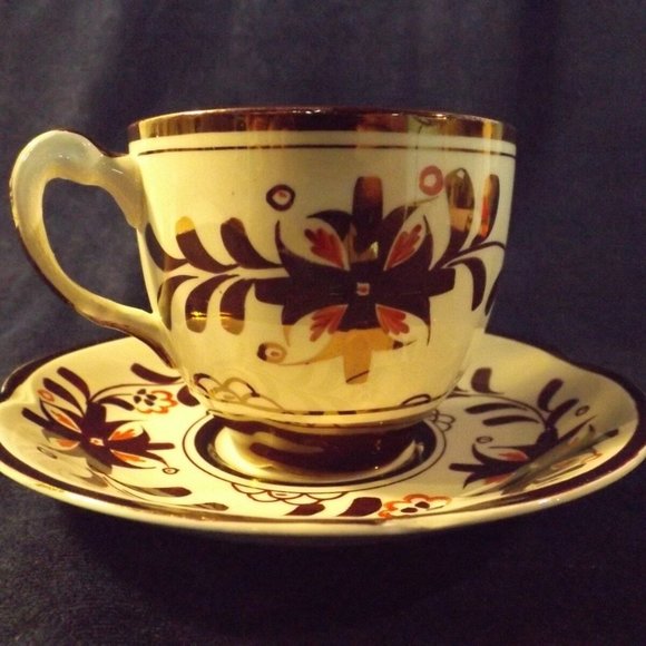 Gray's Pottery Stroke-on-Trent England hand painted Tea Cup and Saucer - Picture 4 of 8